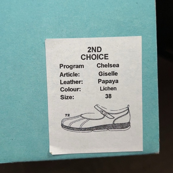 •Dansko Mary Jane clogs green leather buckle flats shoes new in box 38/7.5-8 - Picture 3 of 3